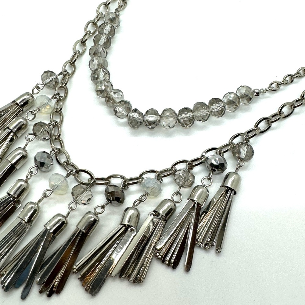 The Limited - Silver Layering Statement Necklace … - image 4